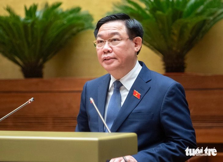 Chủ tịch Quốc hội Vương Đình Huệ - Ảnh: GIA HÂN